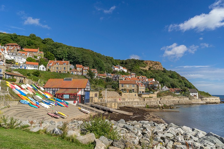 Runswick Bay on the north east coast of Yorkshire in England